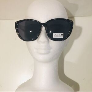 Joe's Jeans Oversized cat eye Black Grey Tortoise Sunglasses